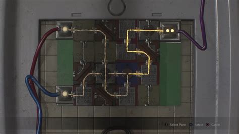 electrical panel box resident evil 2|re2 remake electronic parts puzzle.